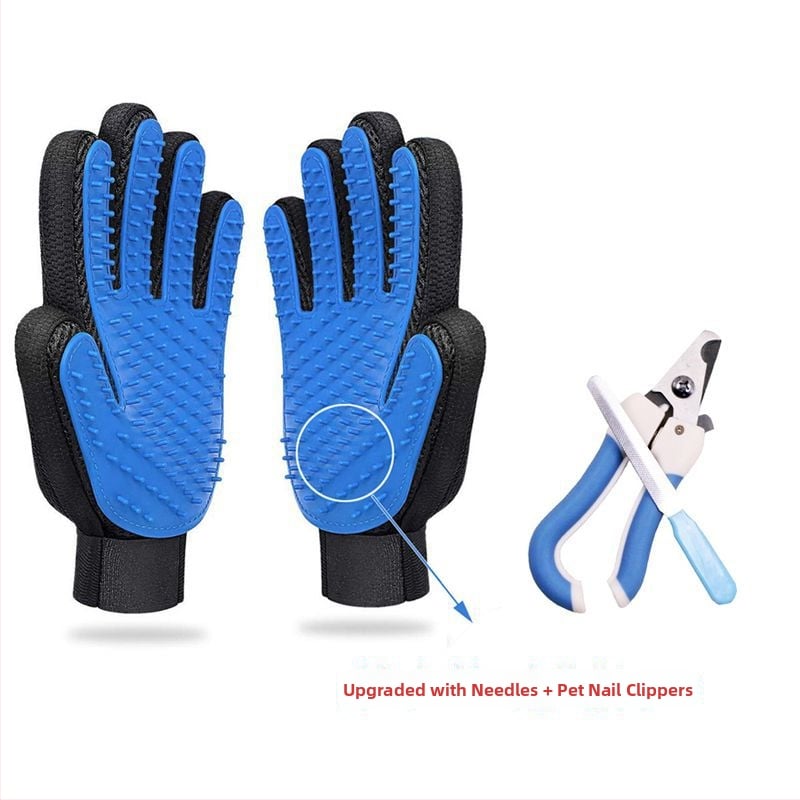 Mănușă de îngrijire pentru pisici, eliminare păr liber, pieptene anti-mușcare pentru pisici, perie de îngrijire