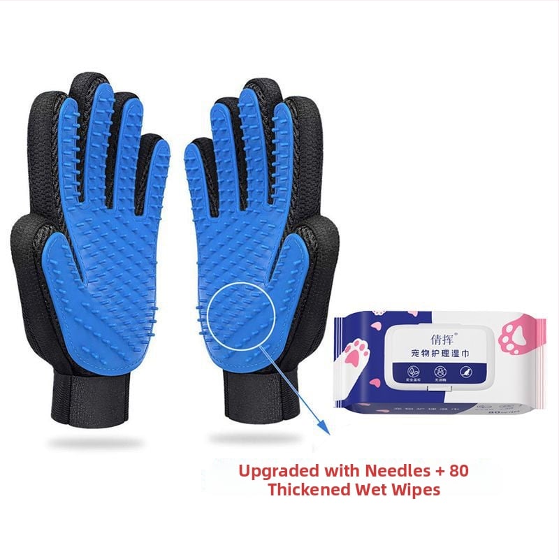 Mănușă de îngrijire pentru pisici, eliminare păr liber, pieptene anti-mușcare pentru pisici, perie de îngrijire