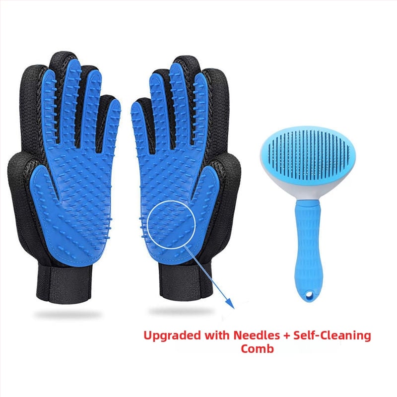 Mănușă de îngrijire pentru pisici, eliminare păr liber, pieptene anti-mușcare pentru pisici, perie de îngrijire