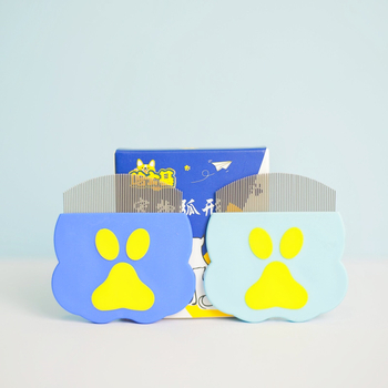 Husky háziállatgondozó fésű macskák és kutyák számára, rozsdamentes acélból, kerek fej, görbült fogak