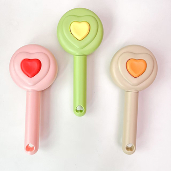 Pieptene pentru masajul animalelor de companie, descurcător cu auto-curățare, universal pentru pisici și câini, material plastic, eliminarea părului cu un singur clic