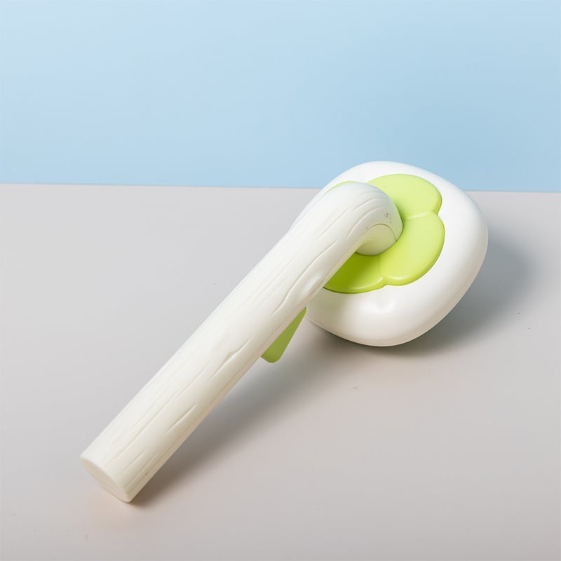 Pieptene pentru masajul animalelor de companie, descurcător cu auto-curățare, universal pentru pisici și câini, material plastic, eliminarea părului cu un singur clic