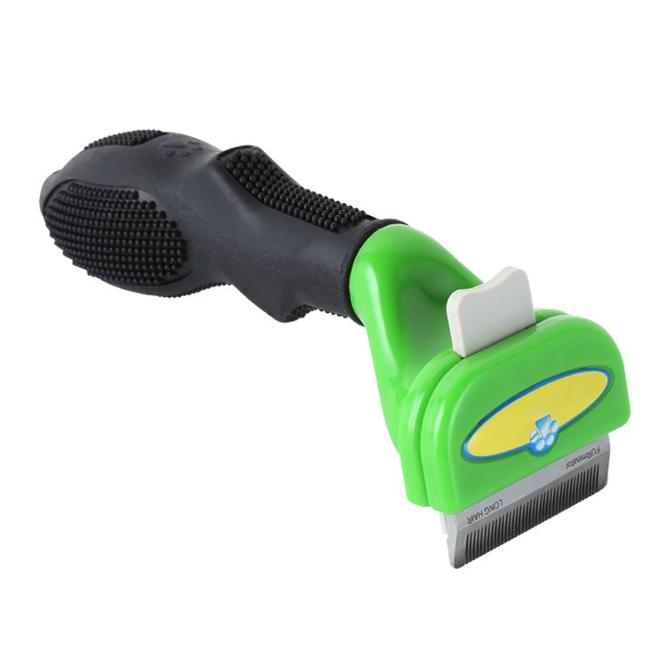 Rozsdamentes acélból készült kutya-gazdi fésű-kefe kombinált eszköz ápolásra és tisztításra