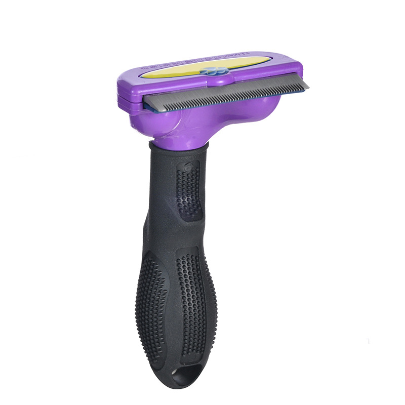 Rozsdamentes acélból készült kutya-gazdi fésű-kefe kombinált eszköz ápolásra és tisztításra