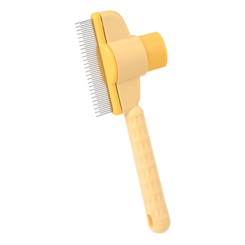 Rozsdamentes acélból készült kutya-gazdi fésű-kefe kombinált eszköz ápolásra és tisztításra