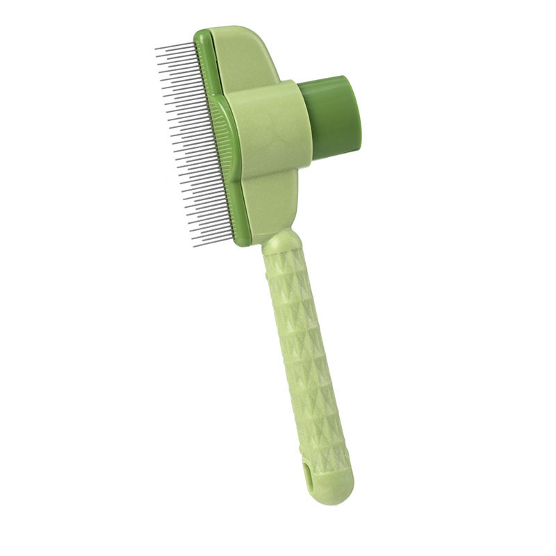 Rozsdamentes acélból készült kutya-gazdi fésű-kefe kombinált eszköz ápolásra és tisztításra