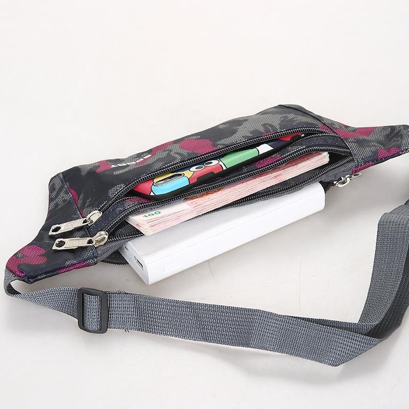 Καμουφλαρισμένη ζώνη μέσης για υπαίθρια σπορ – κοντά εφαρμοζόμενη ζώνη ποδηλασίας και τρεξίματος, για άνδρες και γυναίκες, ελαφριά και λεπτή, με φερμουάρ, θήκη για τηλέφωνο με μεγάλη οθόνη, unisex στυλ, Άνοιξη 2025