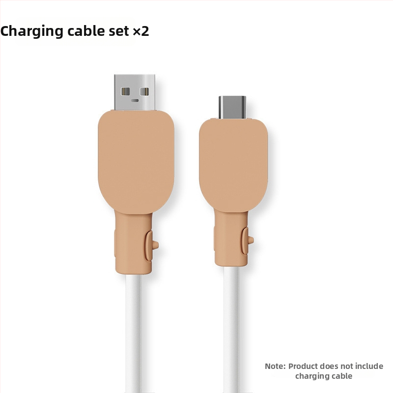 Universālais silikona aizsargs uzlādes kabelim, saderīgs ar Vivo/Xiaomi/Oppo/Huawei – izturīgs pret lūzumiem, vienkāršs vērpšanas dizains