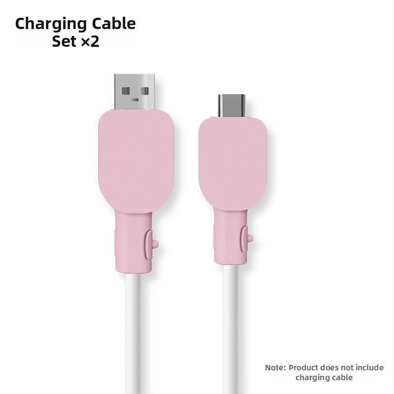 Universālais silikona aizsargs uzlādes kabelim, saderīgs ar Vivo/Xiaomi/Oppo/Huawei – izturīgs pret lūzumiem, vienkāršs vērpšanas dizains