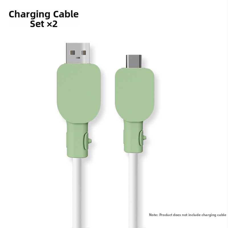 Universālais silikona aizsargs uzlādes kabelim, saderīgs ar Vivo/Xiaomi/Oppo/Huawei – izturīgs pret lūzumiem, vienkāršs vērpšanas dizains