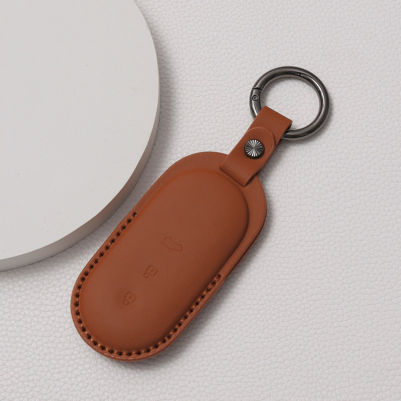 Калъф за ключ за AITO Huawei Qijie M9/M7/M5 — пълно покритие, кожен защитен корпус и ключодържател