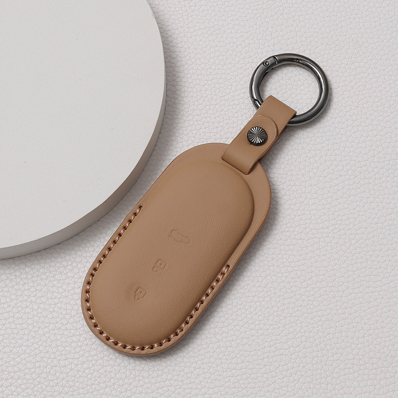 Калъф за ключ за AITO Huawei Qijie M9/M7/M5 — пълно покритие, кожен защитен корпус и ключодържател