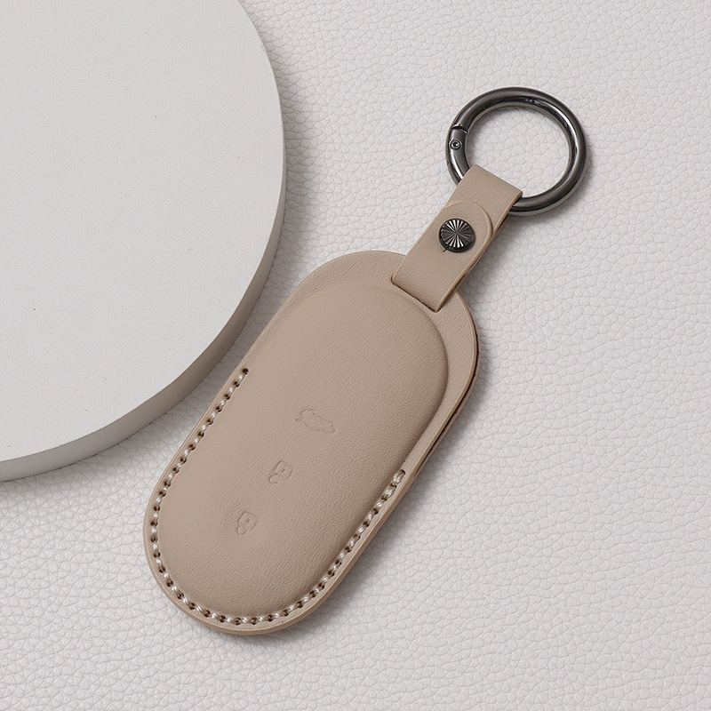 Калъф за ключ за AITO Huawei Qijie M9/M7/M5 — пълно покритие, кожен защитен корпус и ключодържател