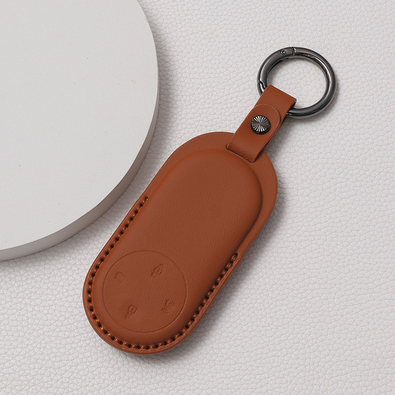 Калъф за ключ за AITO Huawei Qijie M9/M7/M5 — пълно покритие, кожен защитен корпус и ключодържател