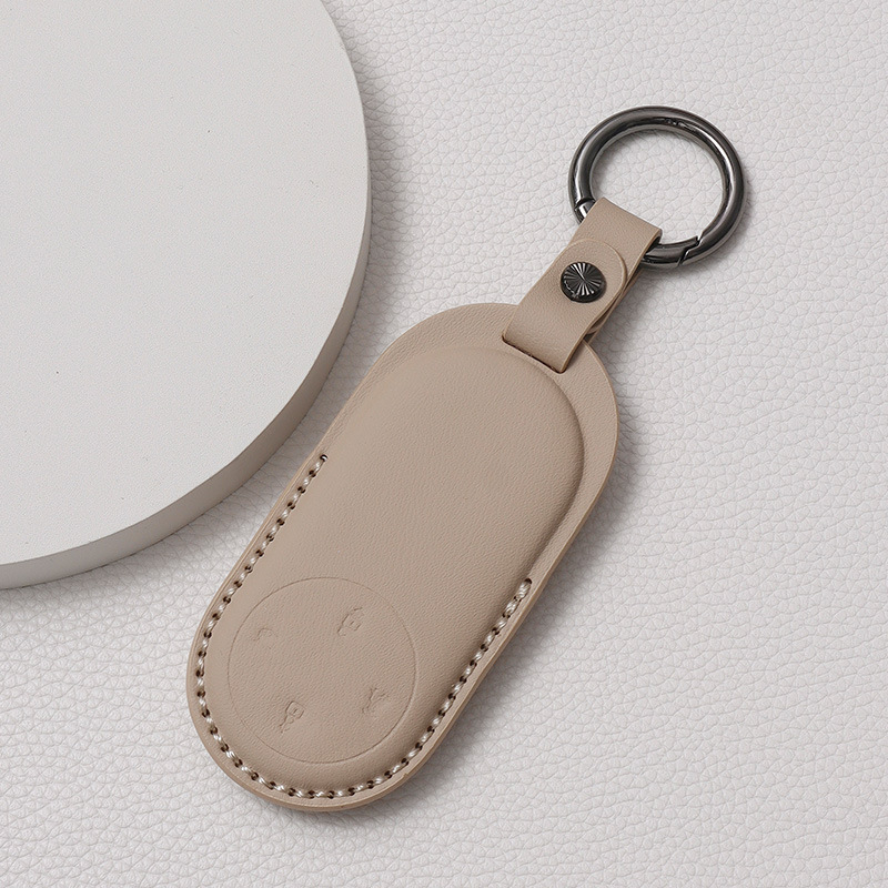 Калъф за ключ за AITO Huawei Qijie M9/M7/M5 — пълно покритие, кожен защитен корпус и ключодържател