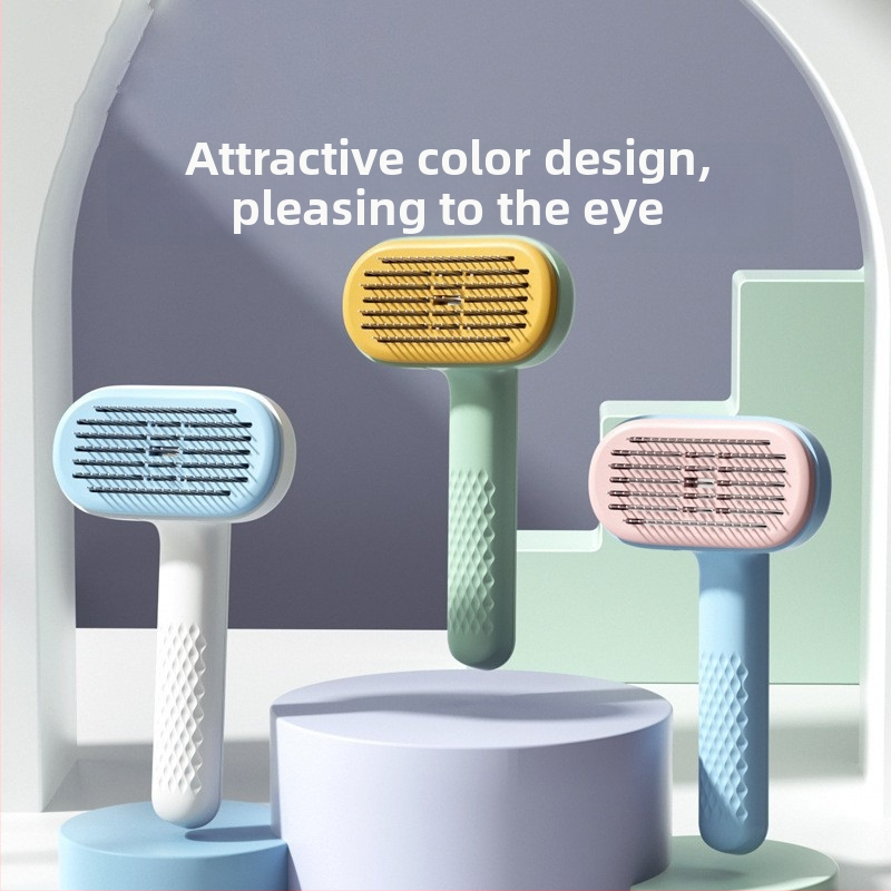 Četka na starostlivosť o domáce zvieratá s ihličkovým hrebeňom – pre mačky a psy, materiál PP + nerezová oceľ, značka Pet dog