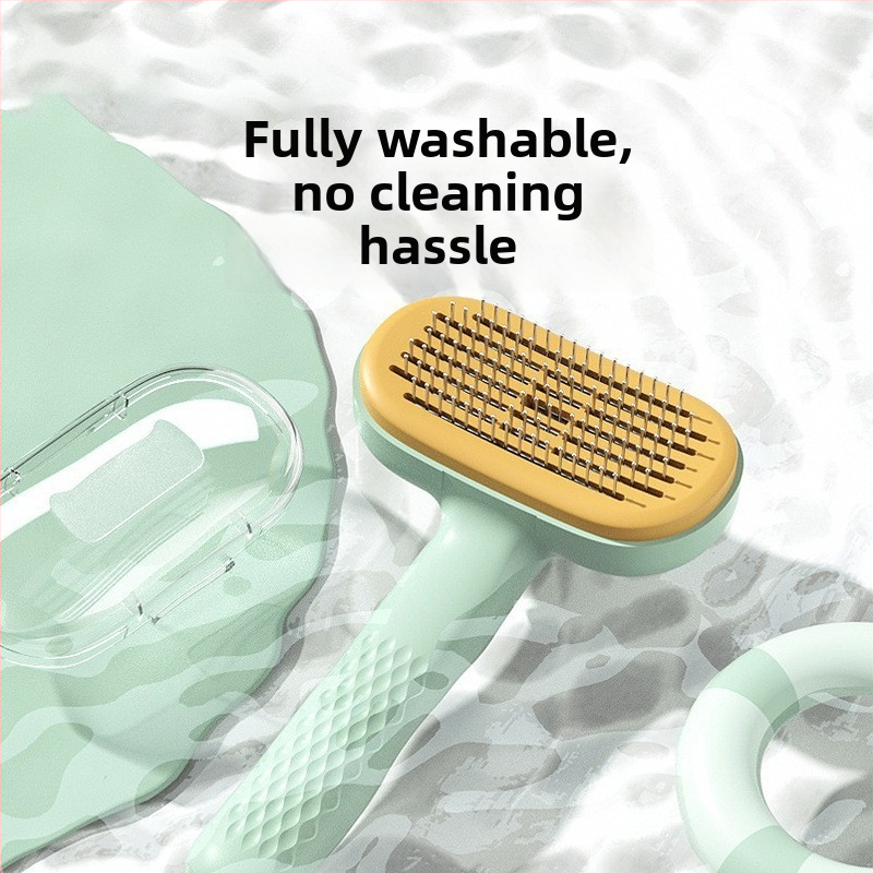 Četka na starostlivosť o domáce zvieratá s ihličkovým hrebeňom – pre mačky a psy, materiál PP + nerezová oceľ, značka Pet dog