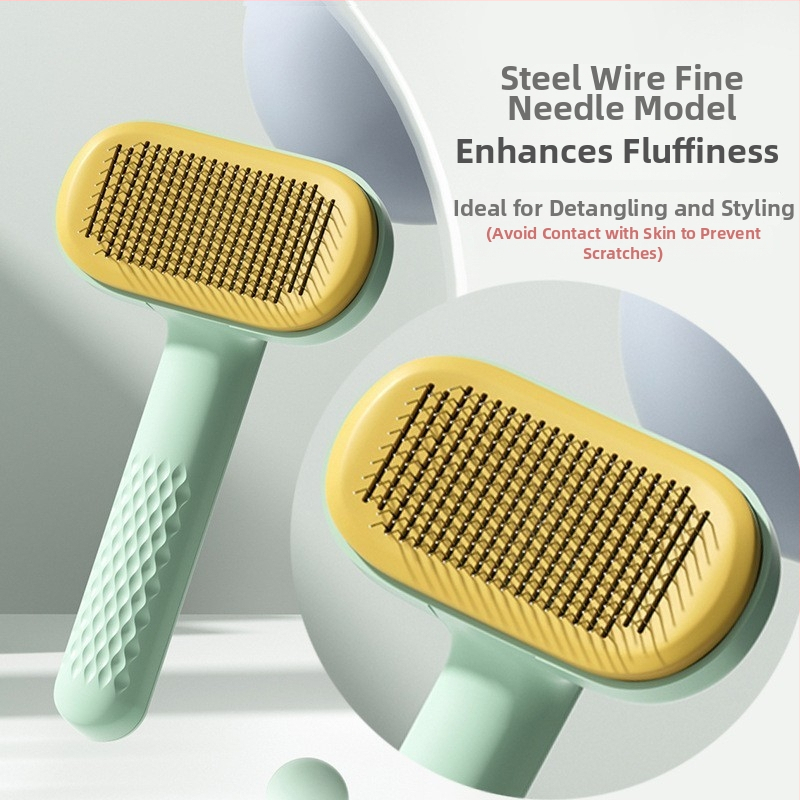 Četka na starostlivosť o domáce zvieratá s ihličkovým hrebeňom – pre mačky a psy, materiál PP + nerezová oceľ, značka Pet dog