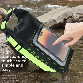 Водоустойчива чанта през рамо за открито – PVC мрежеста материя, EVA подплата, унисекс