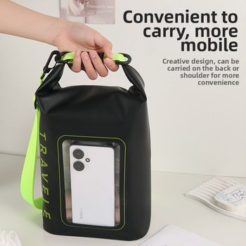 Водоустойчива чанта през рамо за открито – PVC мрежеста материя, EVA подплата, унисекс