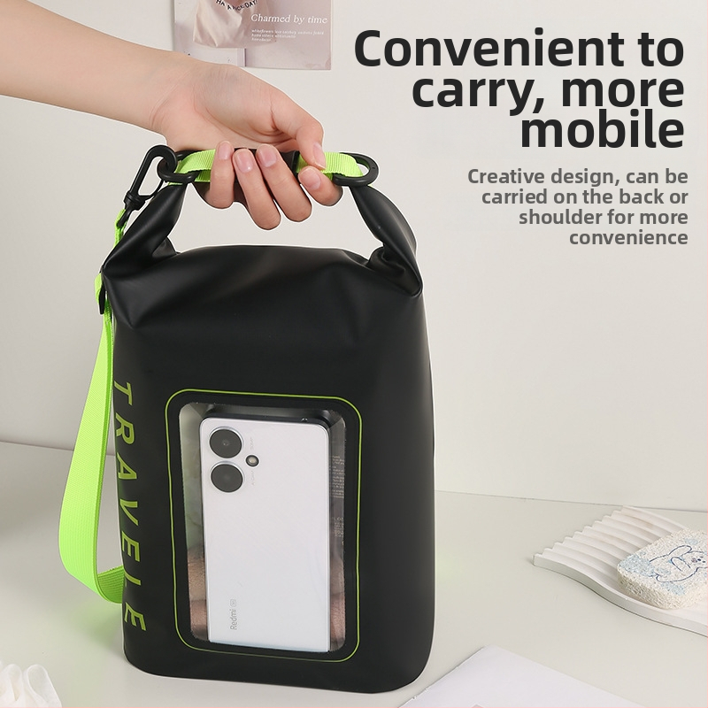 Lauko vandeniui atspari crossbody rankinė – PVC tinklo audinys, EVA pamušalas, unisex