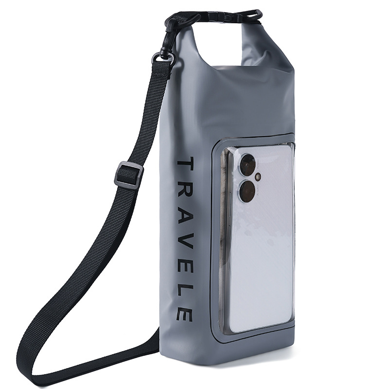 Водоустойчива чанта през рамо за открито – PVC мрежеста материя, EVA подплата, унисекс