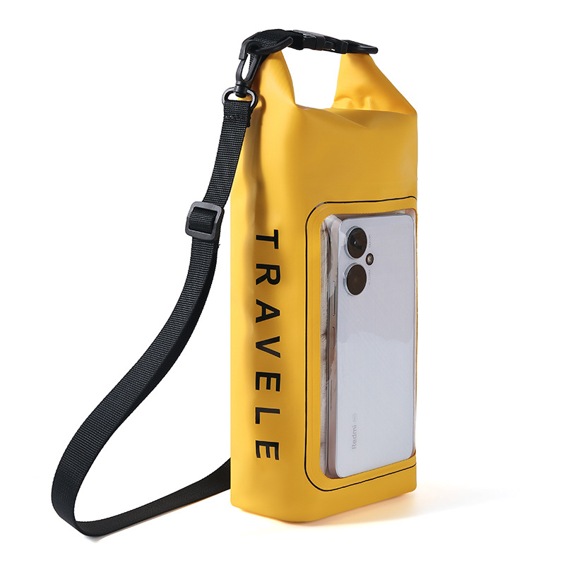 Водоустойчива чанта през рамо за открито – PVC мрежеста материя, EVA подплата, унисекс