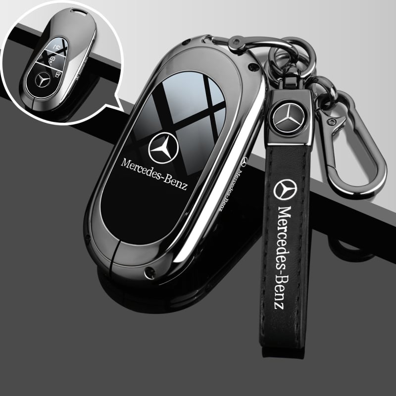 Mercedes-Benz kulcsvédő tok C260L/E300L/GLC/A200L/GLB – cinkötvözet anyag, prémium stílus