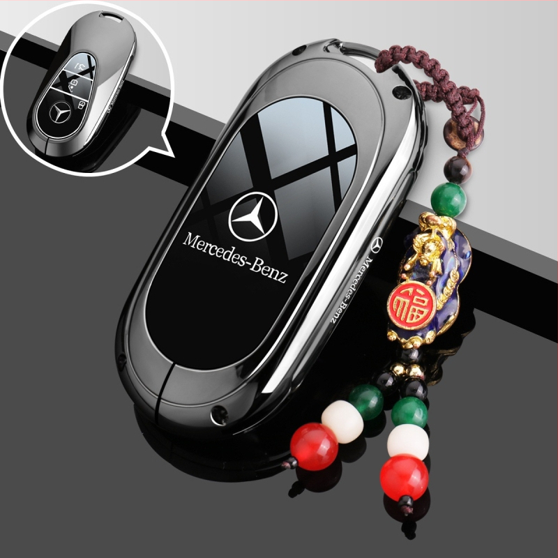 Obal na kľúč Mercedes-Benz pre C260L, E300L, GLC, A200L, GLB – zinková zliatina, prémiový štýl