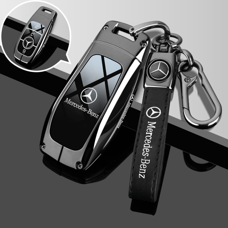 Mercedes-Benz kulcsvédő tok C260L/E300L/GLC/A200L/GLB – cinkötvözet anyag, prémium stílus