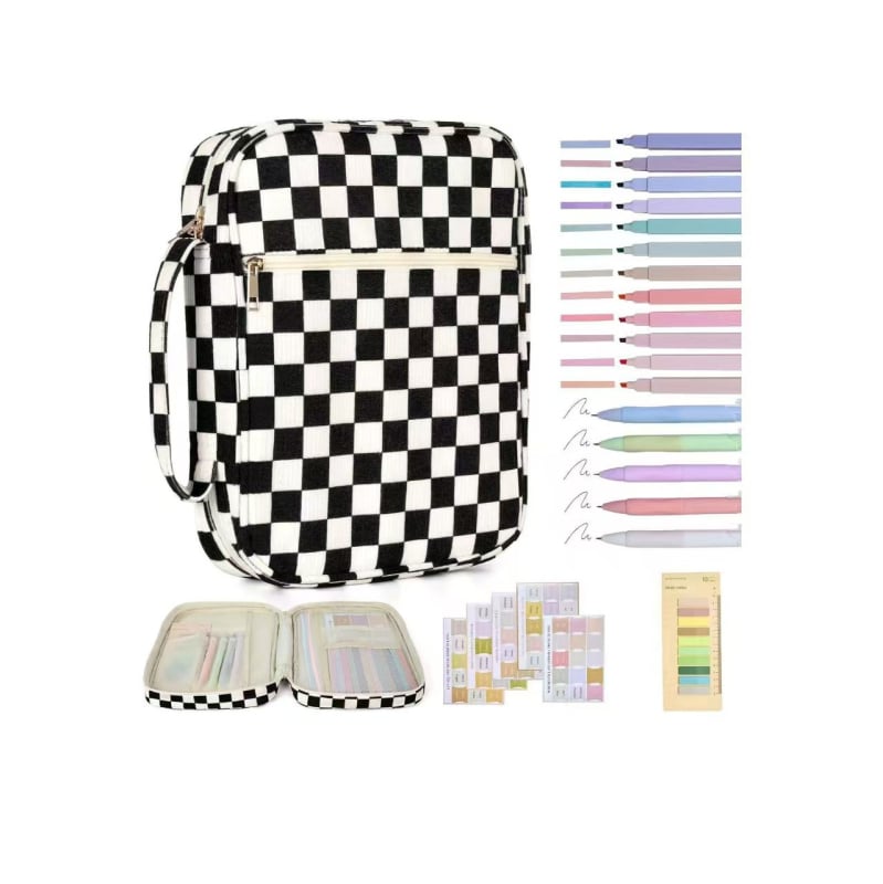 Козметична чанта за съхранение – флорален модел, памучно-лен материал, подплата от полиестер, за домашно съхранение, пролет 2025