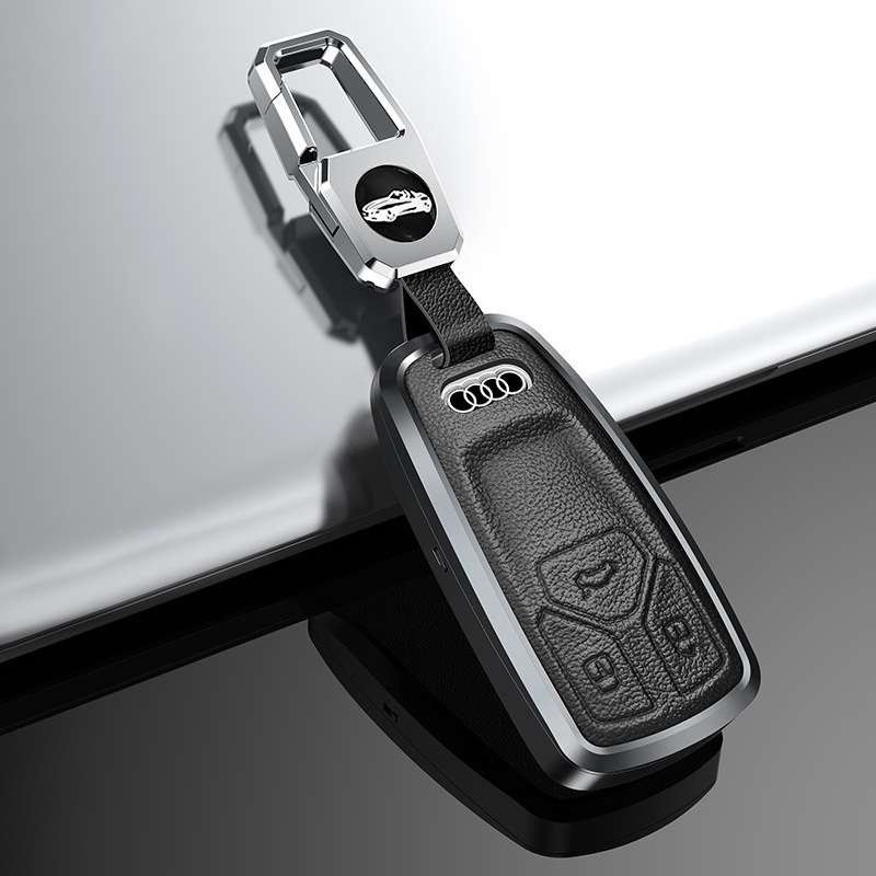 Audi aluminijski držač ključeva – poslovni stil, kompatibilan s A4L, Q5L, Q7, A4, A5
