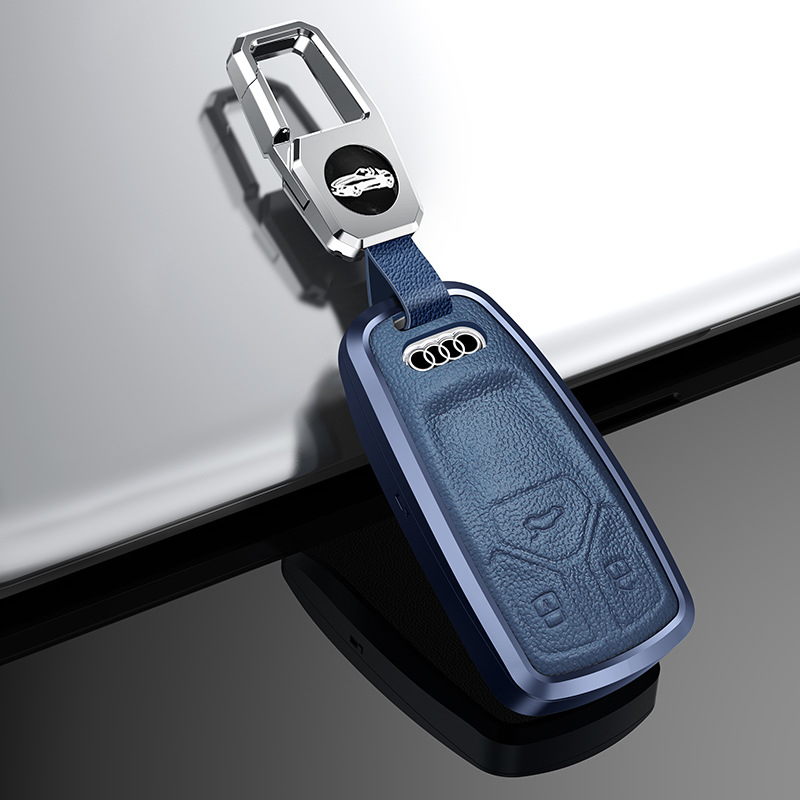 Audi aluminijski držač ključeva – poslovni stil, kompatibilan s A4L, Q5L, Q7, A4, A5