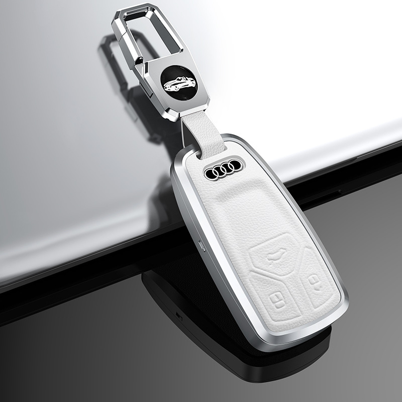 Audi aluminijski držač ključeva – poslovni stil, kompatibilan s A4L, Q5L, Q7, A4, A5