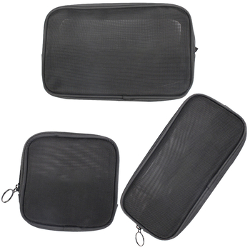 Дишаща мрежеста чанта за съхранение на козметика, с цип, унисекс, за пътуване