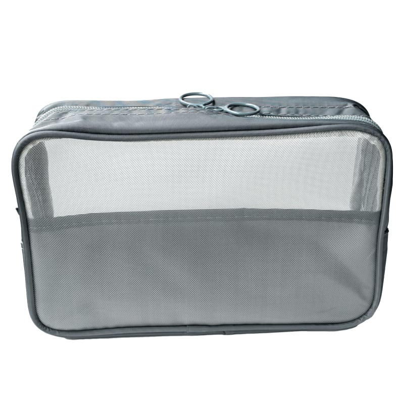 Дишаща мрежеста чанта за съхранение на козметика, с цип, унисекс, за пътуване