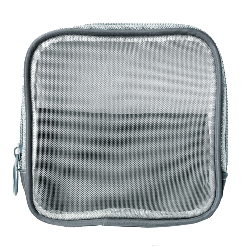 Дишаща мрежеста чанта за съхранение на козметика, с цип, унисекс, за пътуване