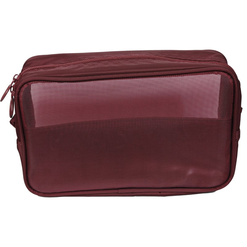 Дишаща мрежеста чанта за съхранение на козметика, с цип, унисекс, за пътуване