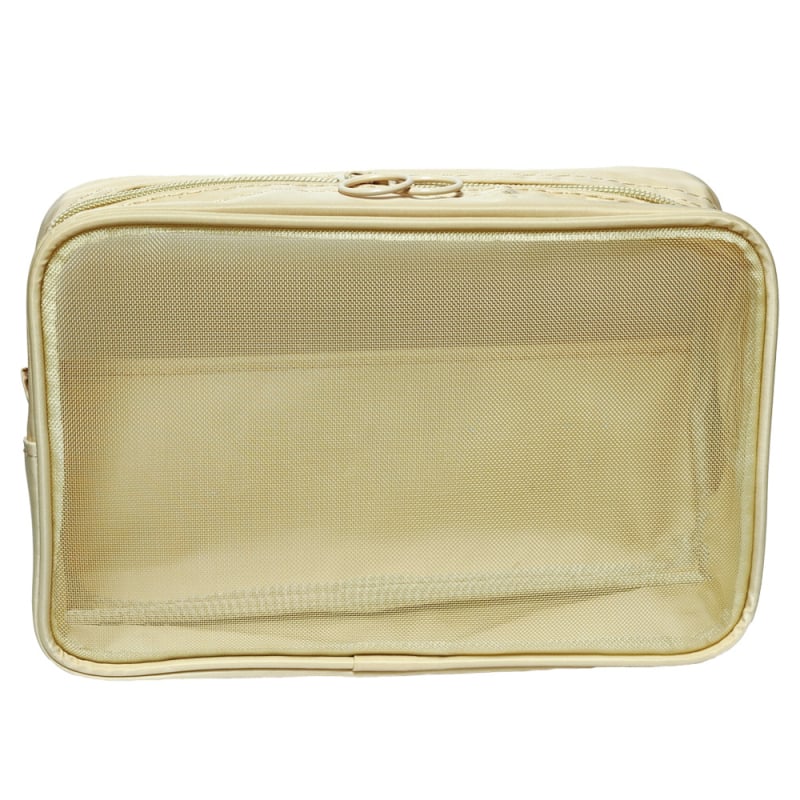 Дишаща мрежеста чанта за съхранение на козметика, с цип, унисекс, за пътуване