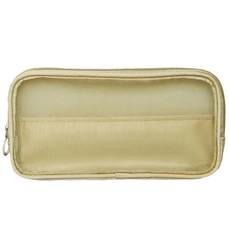 Дишаща мрежеста чанта за съхранение на козметика, с цип, унисекс, за пътуване