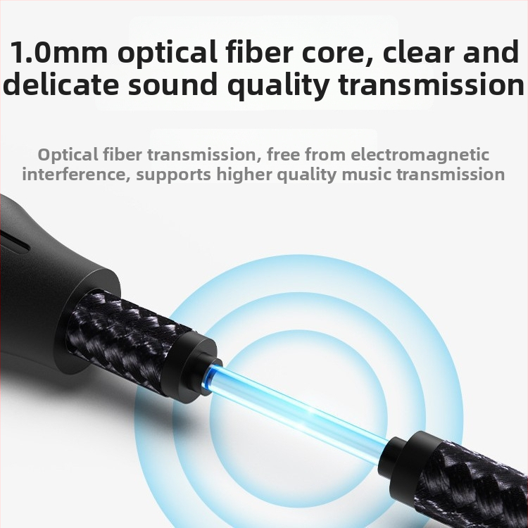 Cablu audio 3,5 mm către fibră optică SPDIF ieșire, placare cu aur, nucleu din cupru pur, fibră optică, UL certificat pentru dispozitive digitale