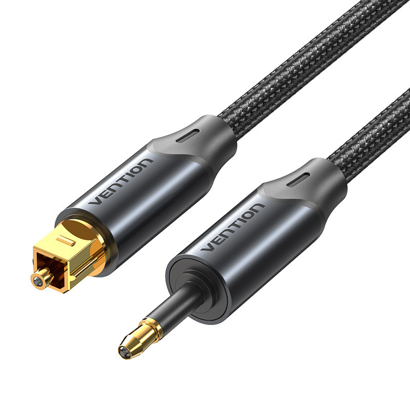 Cablu audio 3,5 mm către fibră optică SPDIF ieșire, placare cu aur, nucleu din cupru pur, fibră optică, UL certificat pentru dispozitive digitale