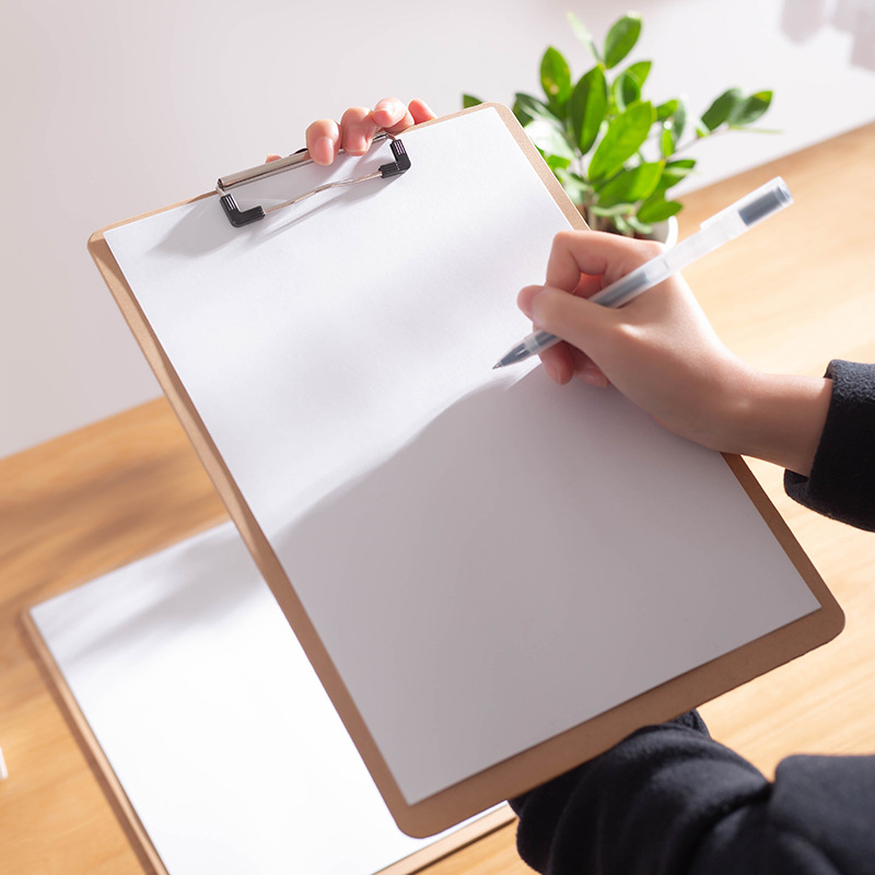 Клип за дъска за писане с дебела дървена основа – единична скоба, персонализация, печатано лого и лицензирана частна марка