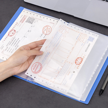Plastični dokument binder za fakture – model Invoice information booklet, pogodno kao dar za razrednog kolegu