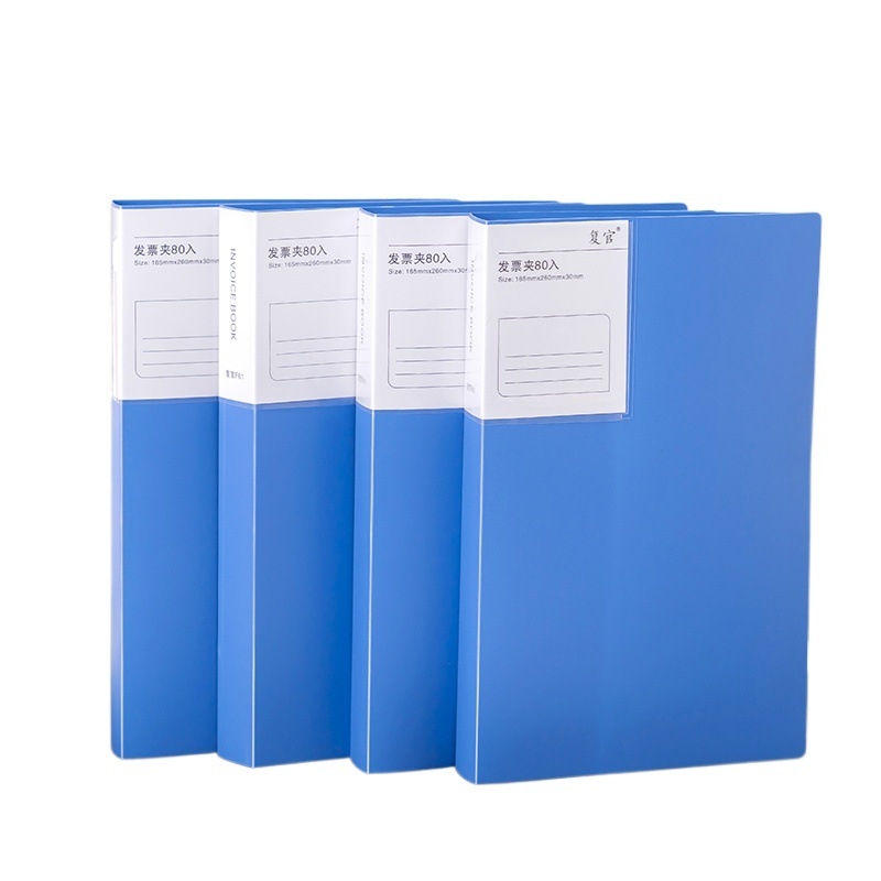 Plastični dokument binder za fakture – model Invoice information booklet, pogodno kao dar za razrednog kolegu