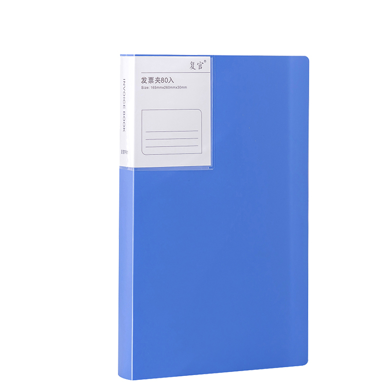 Plastični dokument binder za fakture – model Invoice information booklet, pogodno kao dar za razrednog kolegu
