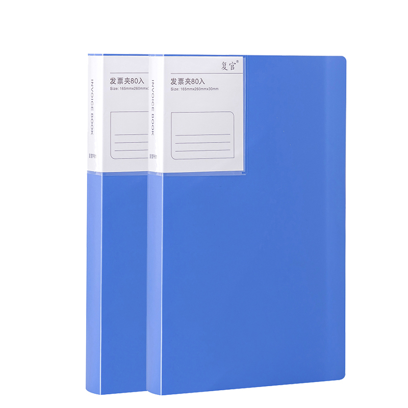 Plastični dokument binder za fakture – model Invoice information booklet, pogodno kao dar za razrednog kolegu