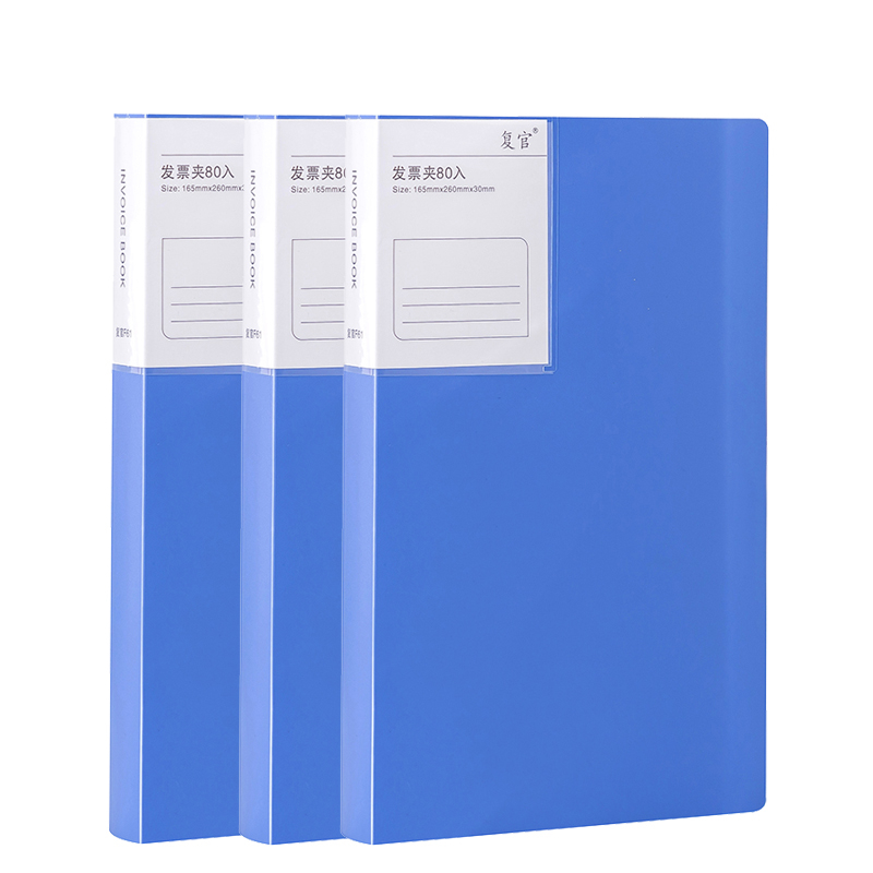Plastični dokument binder za fakture – model Invoice information booklet, pogodno kao dar za razrednog kolegu