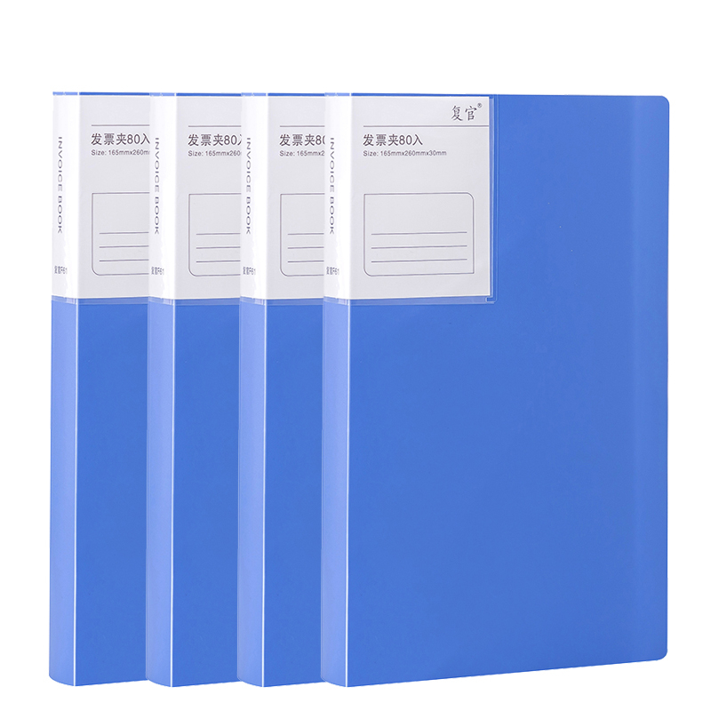 Plastični dokument binder za fakture – model Invoice information booklet, pogodno kao dar za razrednog kolegu