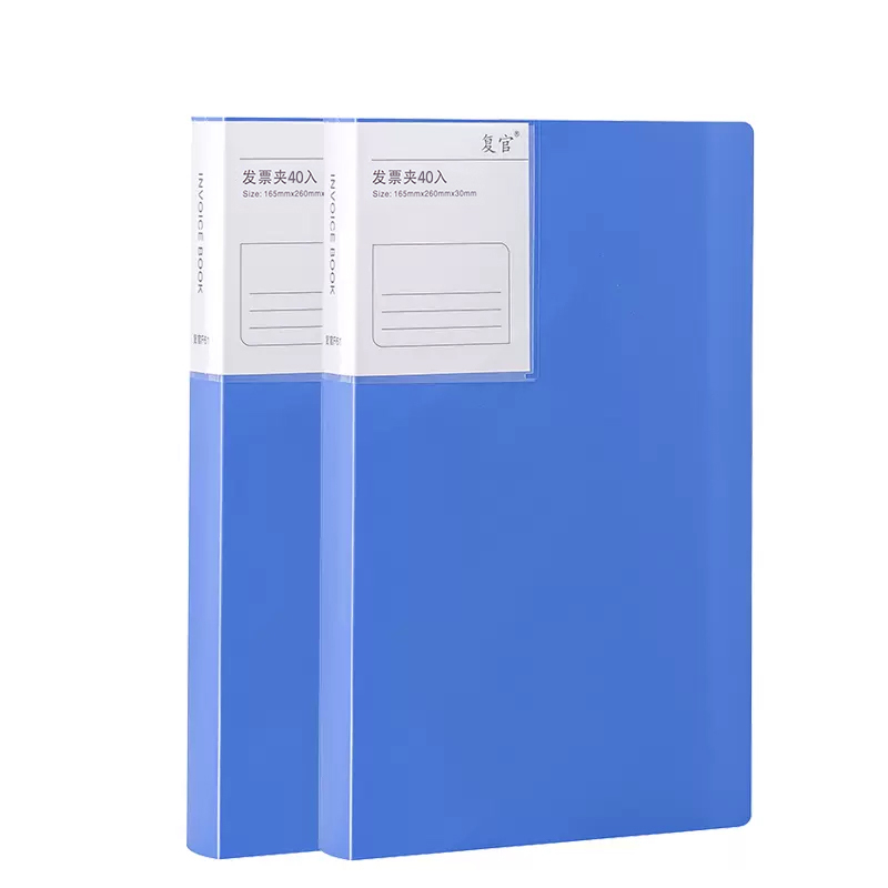 Plastični dokument binder za fakture – model Invoice information booklet, pogodno kao dar za razrednog kolegu